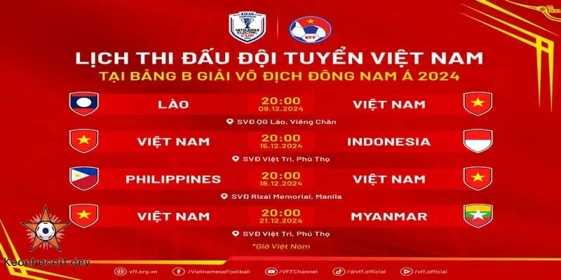 Cập nhật lịch thi đấu mới nhất để không bỏ lỡ trận cầu hấp dẫn